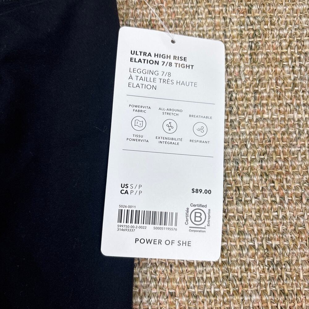 🖤 Athleta Ultra High Rise Elation 7/8 Tight | S | NWT - Picture 2 of 8